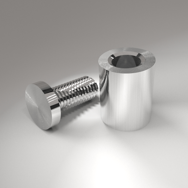 Sign Spacer Chrome