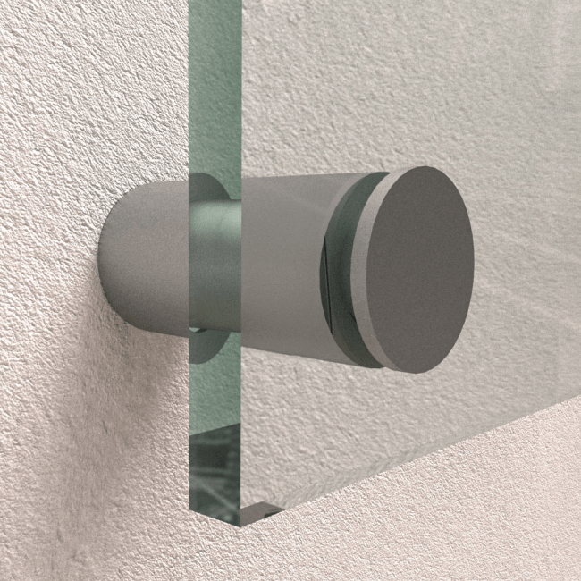 Sign Spacer Satin Aluminium