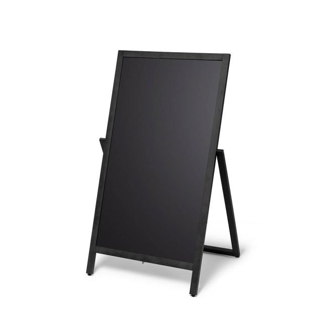 Puidust Flip A-stend / kriiditahvel Black 68 x 140cm