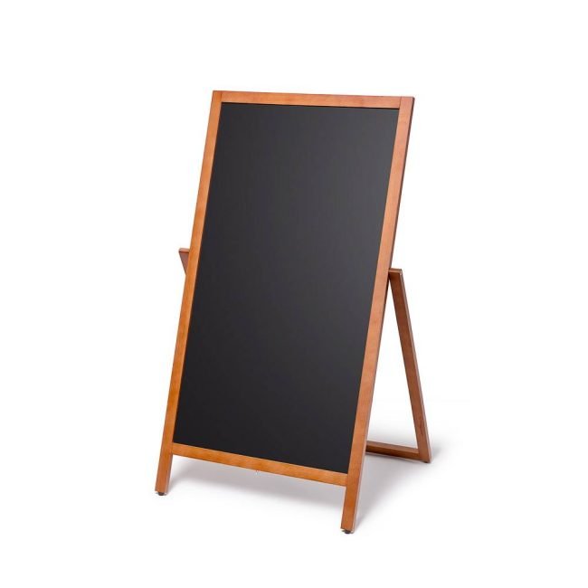 Puidust Flip A-stend / kriiditahvel Brown 68 x 140cm