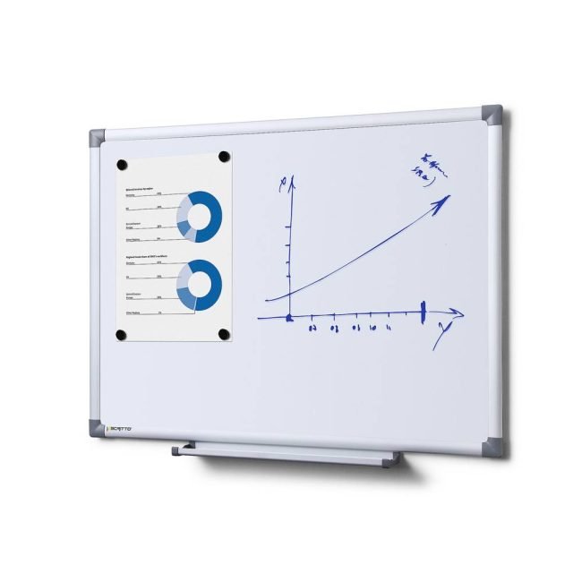 Whiteboard Valgetahvel / Magnettahvel 90 x 60cm