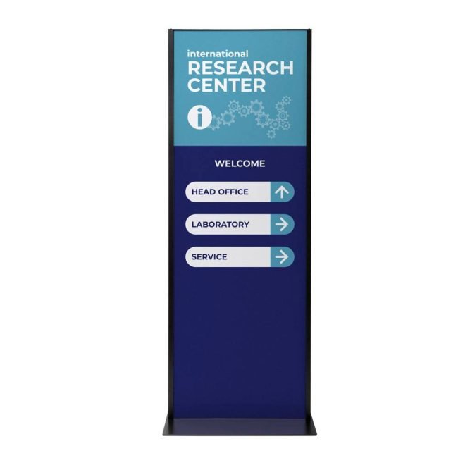 Reklaamstend Totem Panel+ Black 594 x 1682mm