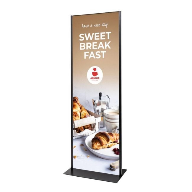 Reklaamstend Totem Panel+ Black 594 x 1682mm