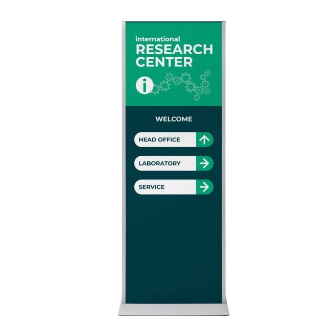 Reklaamstend Totem Panel+ Silver 594 x 1682mm