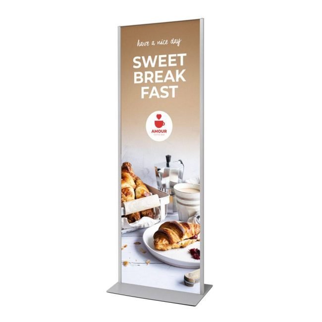 Reklaamstend Totem Panel+ Silver 594 x 1682mm