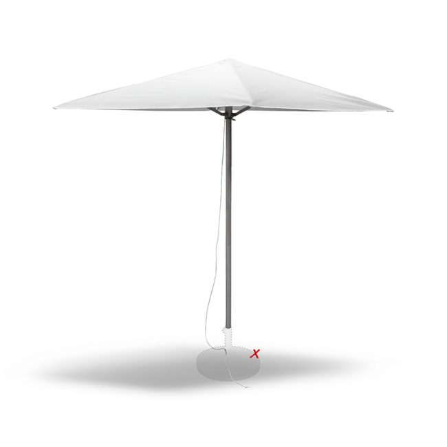 Päikesevari / aiavari Genoa 2 x 2m