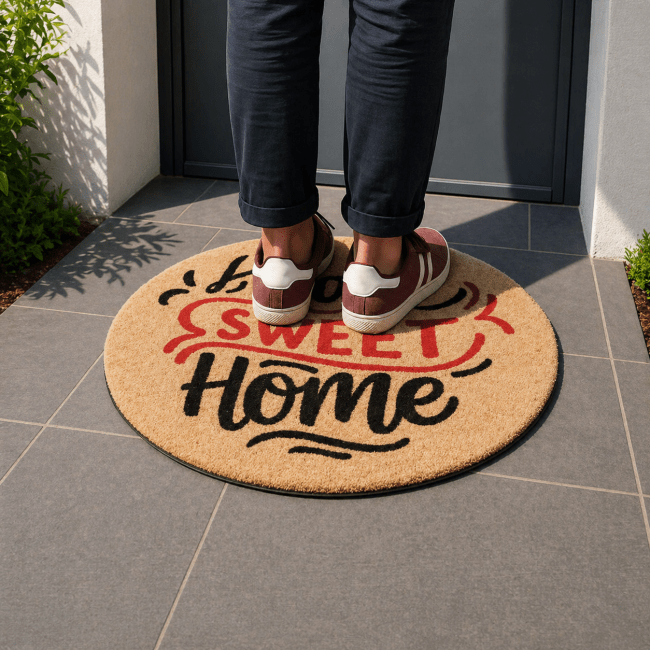 Uksematid teie logoga / logomatid, outdoor