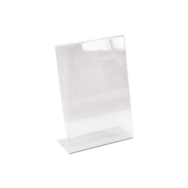 Lauarääkija / menüühoidja ACRYLIC L-STAND A4