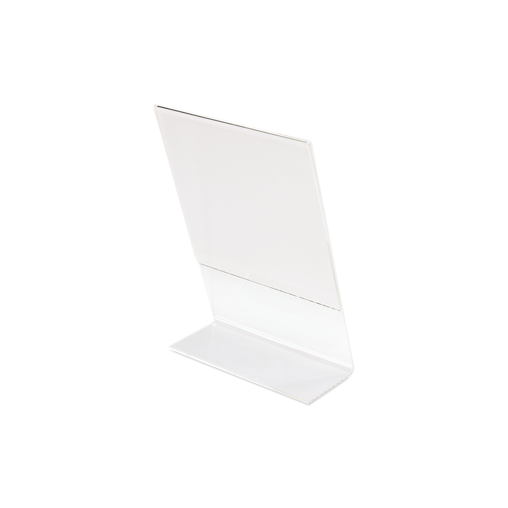 Lauarääkija / menüühoidja ACRYLIC L-STAND A4 - Pilt 3