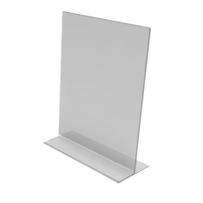 Lauarääkija / menüühoidja ACRYLIC T-STAND A4